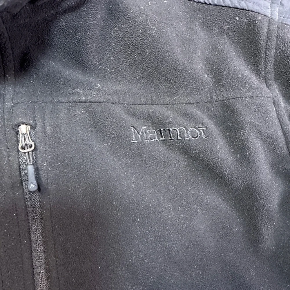 Marmot Gore Windstopper Fleece Jacket Mens XL Black‎ Full Zip M 8005-7-MPT